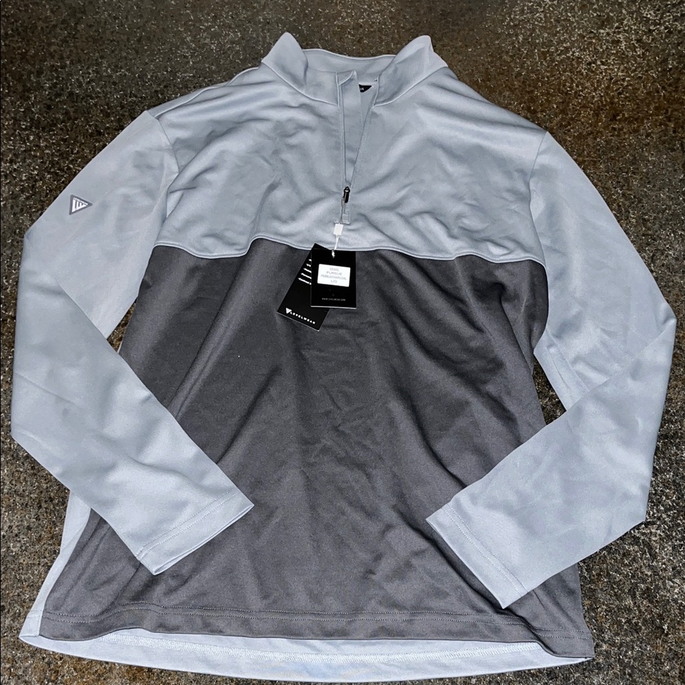 Men's Gray Quarter-Zip Jacket